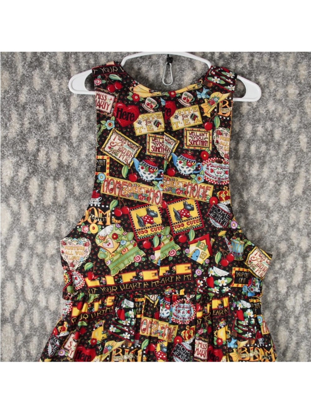 Dee's Design Vintage Handmade Cherry Cottage Core Farm Core Size XL Home Family - Picture 11 of 14